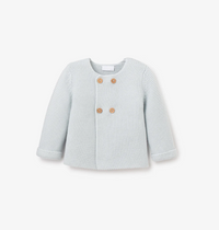 Sofia & Finn Pale Blue Knit Baby Cardigan