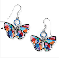 Colormix Butterfly French Wire Earrings