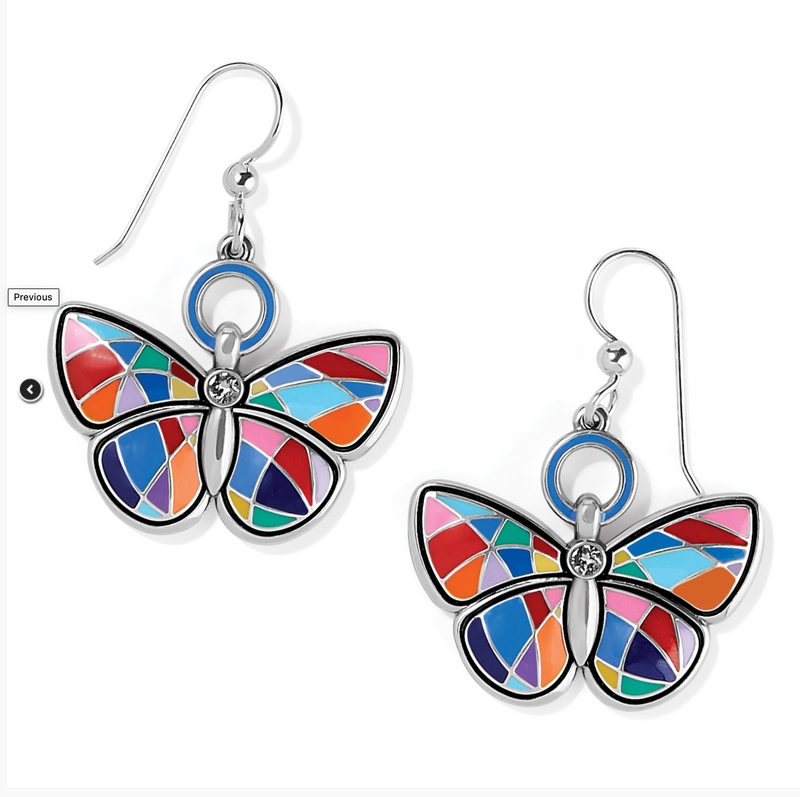 Colormix Butterfly French Wire Earrings