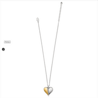 Precious Heart Two Tone Necklace