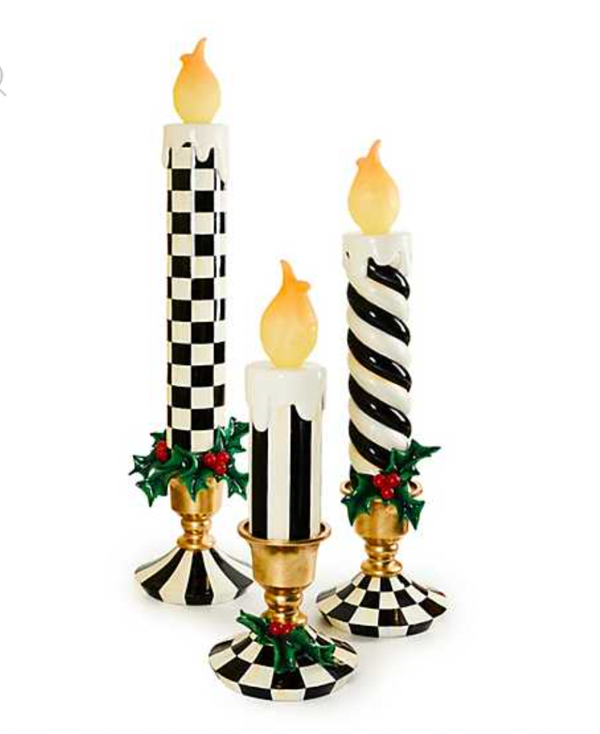 Courtly Illuminated Large Trophy Candle