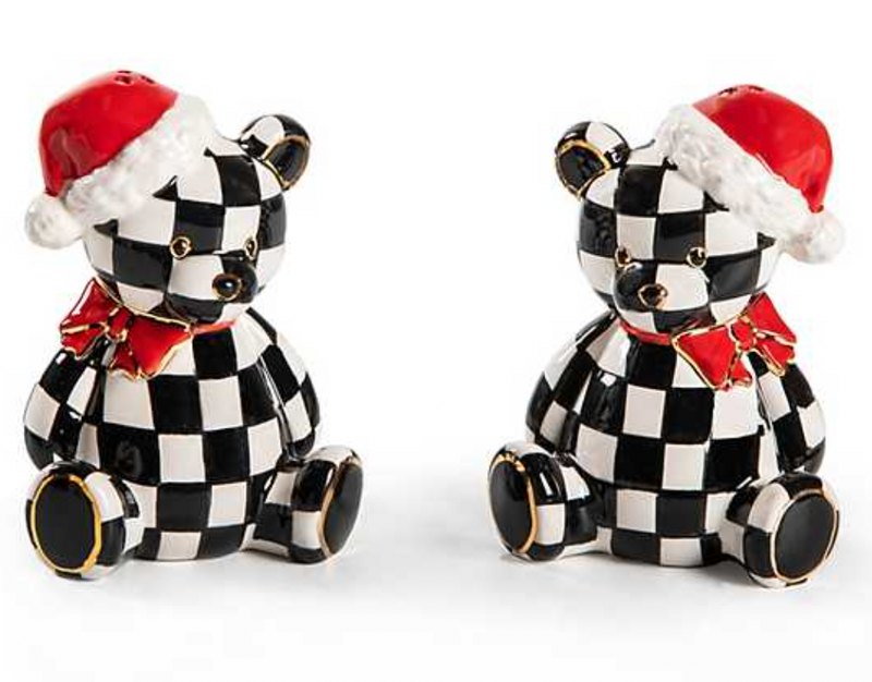 Courtly Santa Bear Salt & Pepper Set