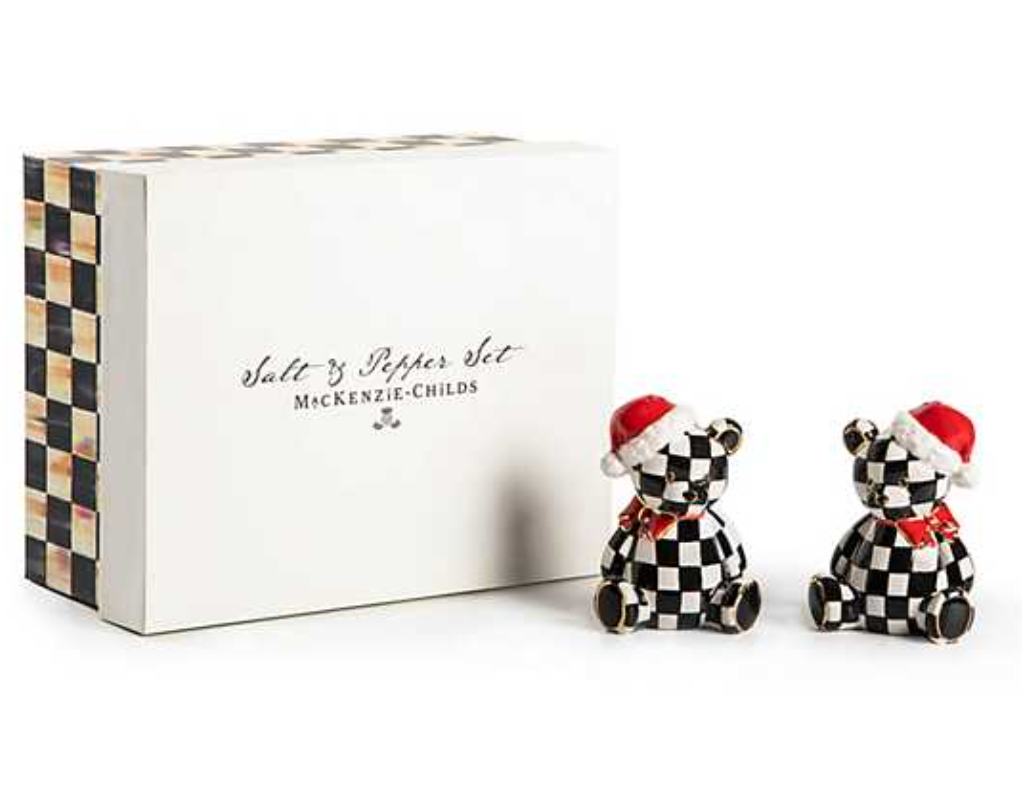 Courtly Santa Bear Salt & Pepper Set