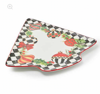 Deck the Halls Tree Serving Platter