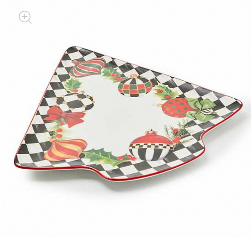 Deck the Halls Tree Serving Platter