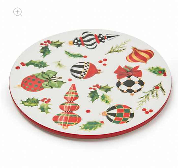 Deck the Halls Round Trivet