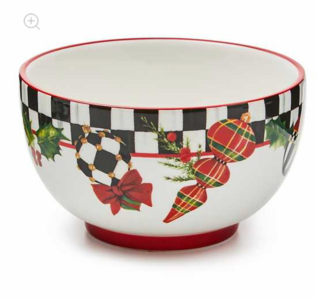 Deck the Halls Breakfast Bowls, Set of 4