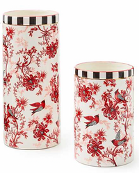 Cardinal Toile Tall Vase