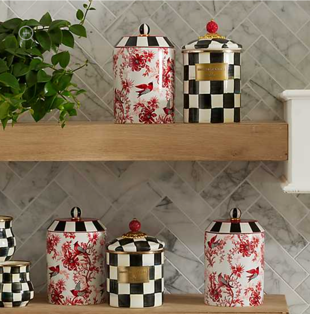 Cardinal Toile Canister