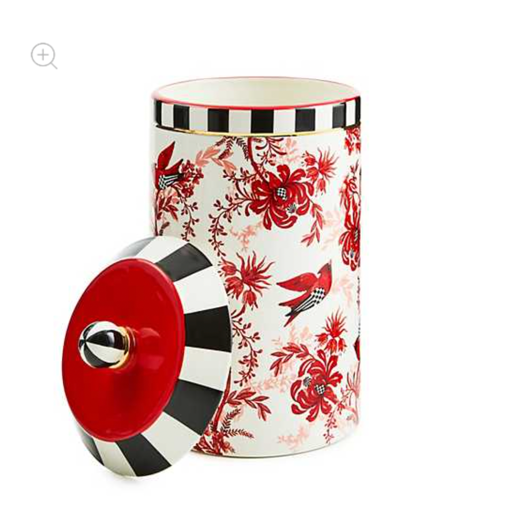 Cardinal Toile Canister