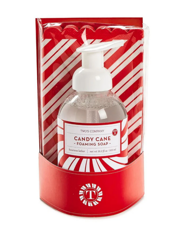 Peppermint Soap With Guest Towels Set