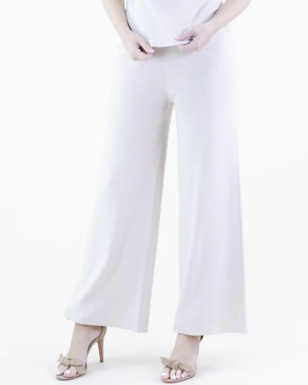 Classy Tight Knit Wide Leg Pants