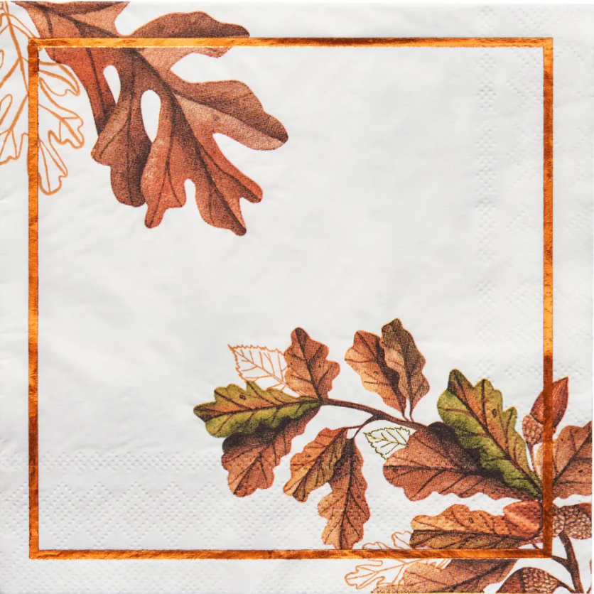 Acorn and Oak Paper Lunch Napkin/20pk