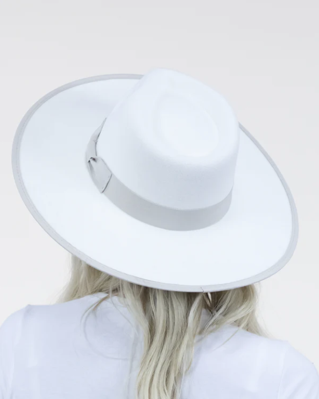 Teardrop Rancher Fedora W/ Ribbon Hat