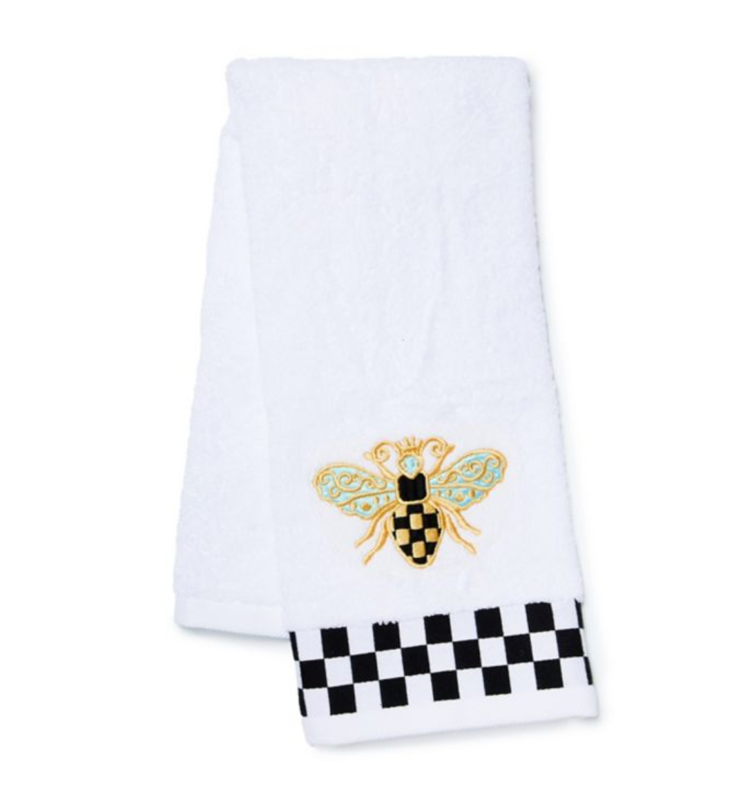 Queen Bee Check Hand Towel