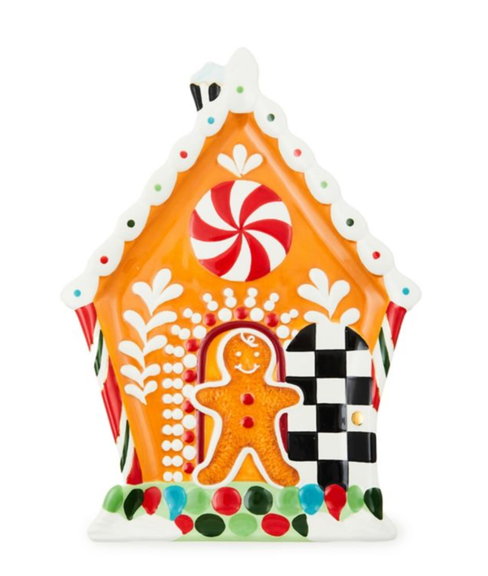 Bake Shop Gingerbread House Cookie Plate