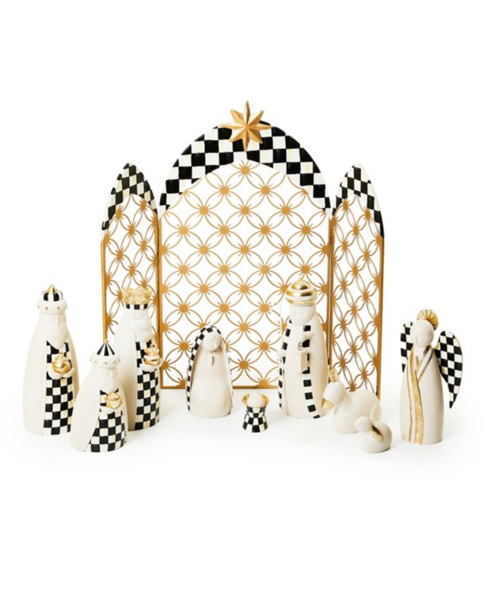 Courtly Check 10-Piece Mini Nativity Set