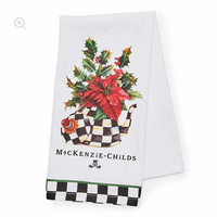 Poinsettia Tea Kettle Dish Towel