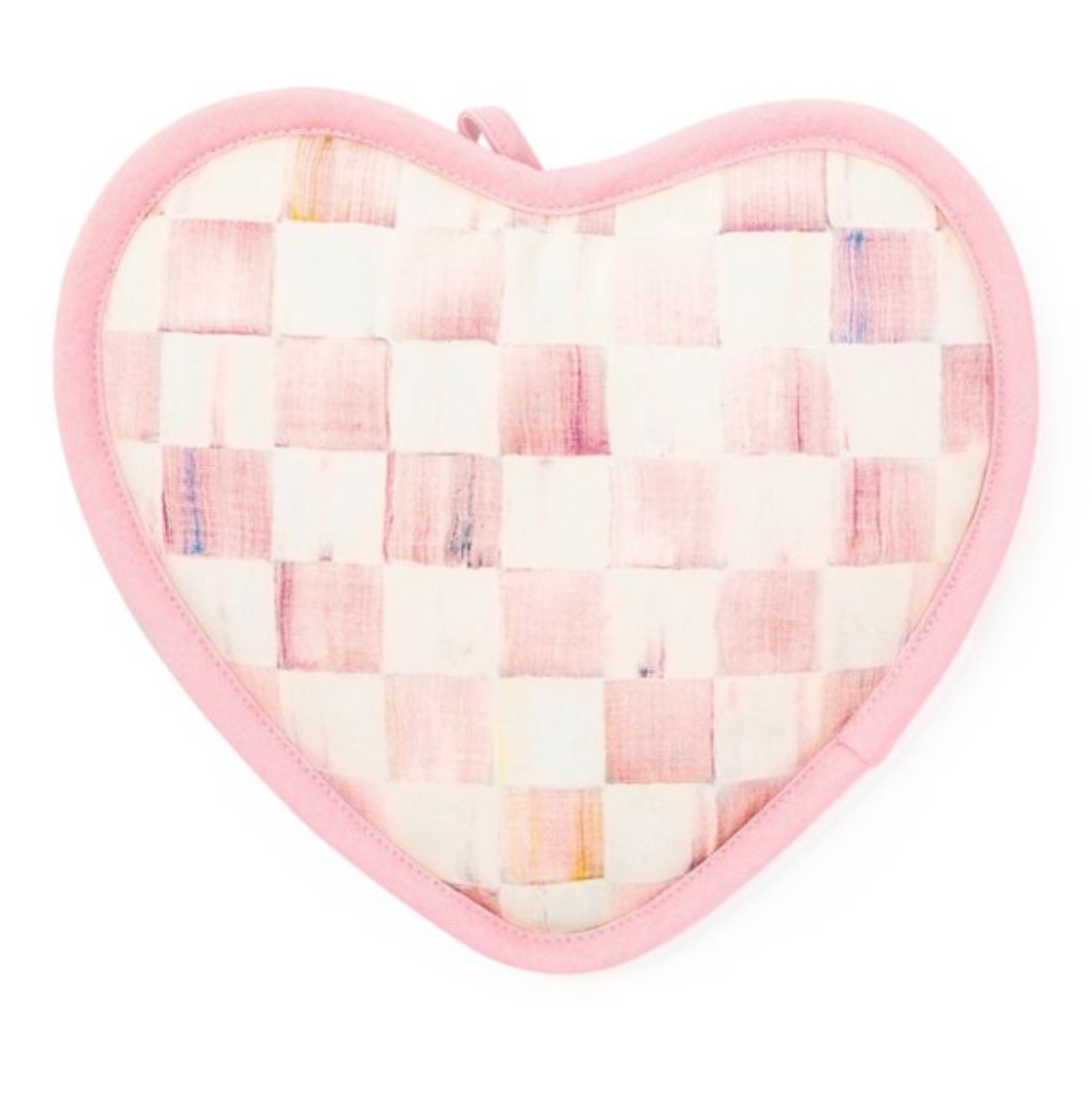 Rosy Check Heart Potholder