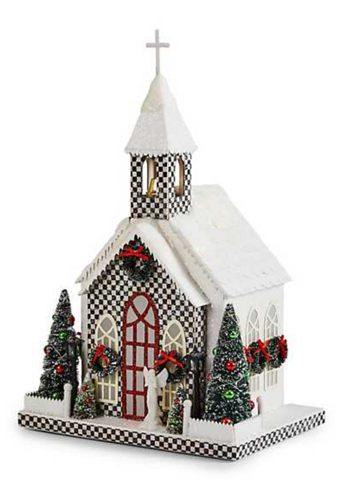 Cozy Christmas Illuminated Paper Church