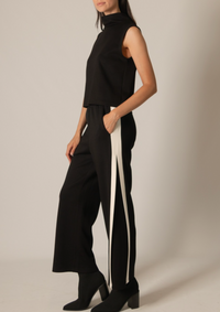 P. CILL Butter Modal Side Contrast Stripe Pants