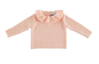 Pink Ruffle Sweater