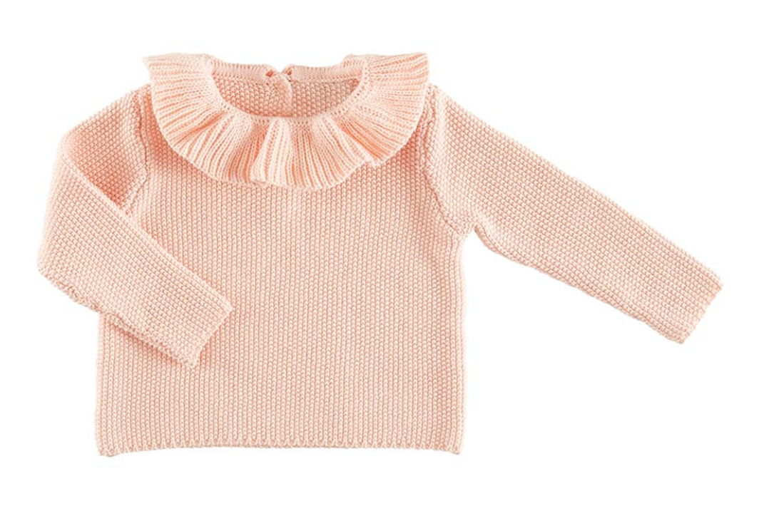 Pink Ruffle Sweater