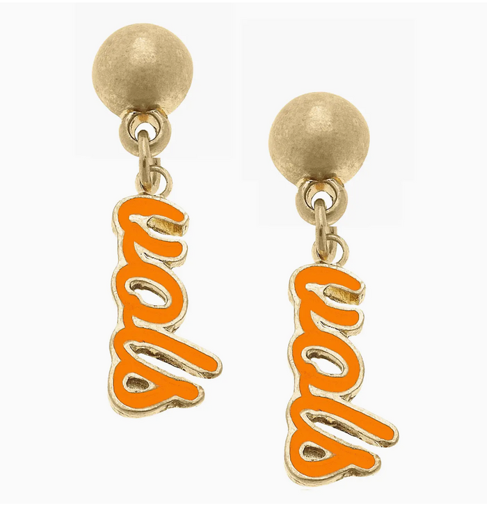 Tennessee Volunteers Enamel Script Earrings