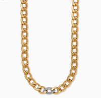 Cleo Pave Link Necklace