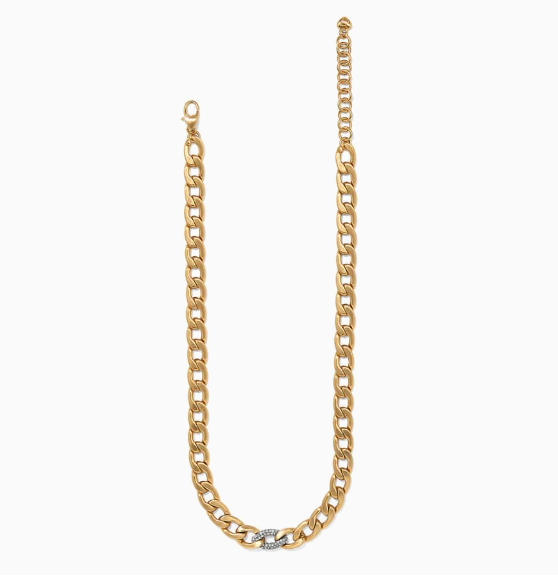 Cleo Pave Link Necklace