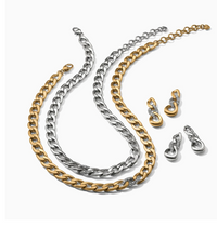 Cleo Pave Link Necklace