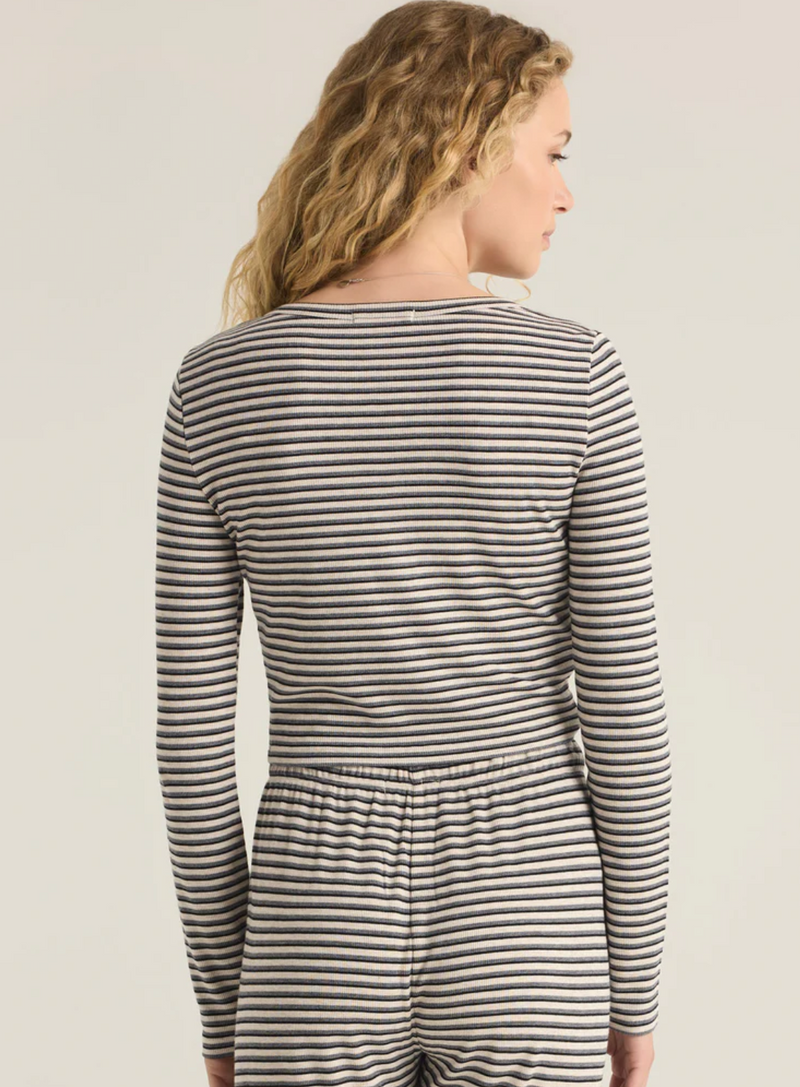 Constance Stripe Modal Rib Top