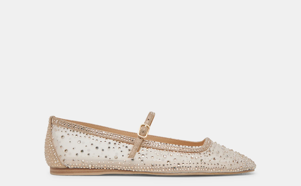 Reyes Crystal Ballet Flats