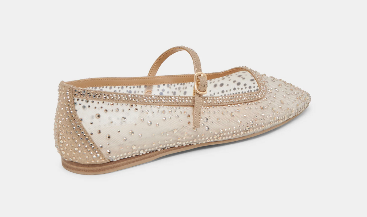 Reyes Crystal Ballet Flats