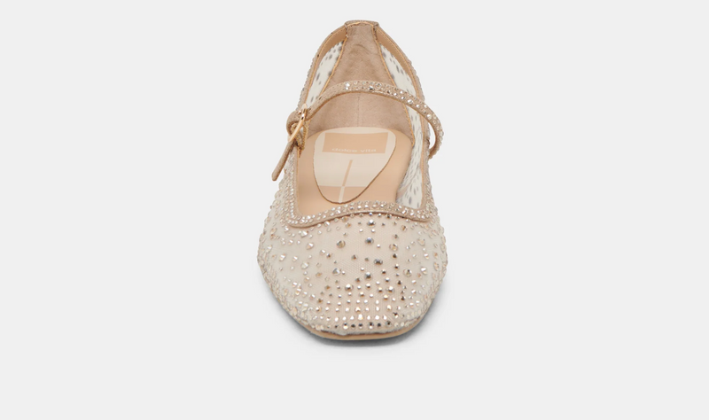 Reyes Crystal Ballet Flats