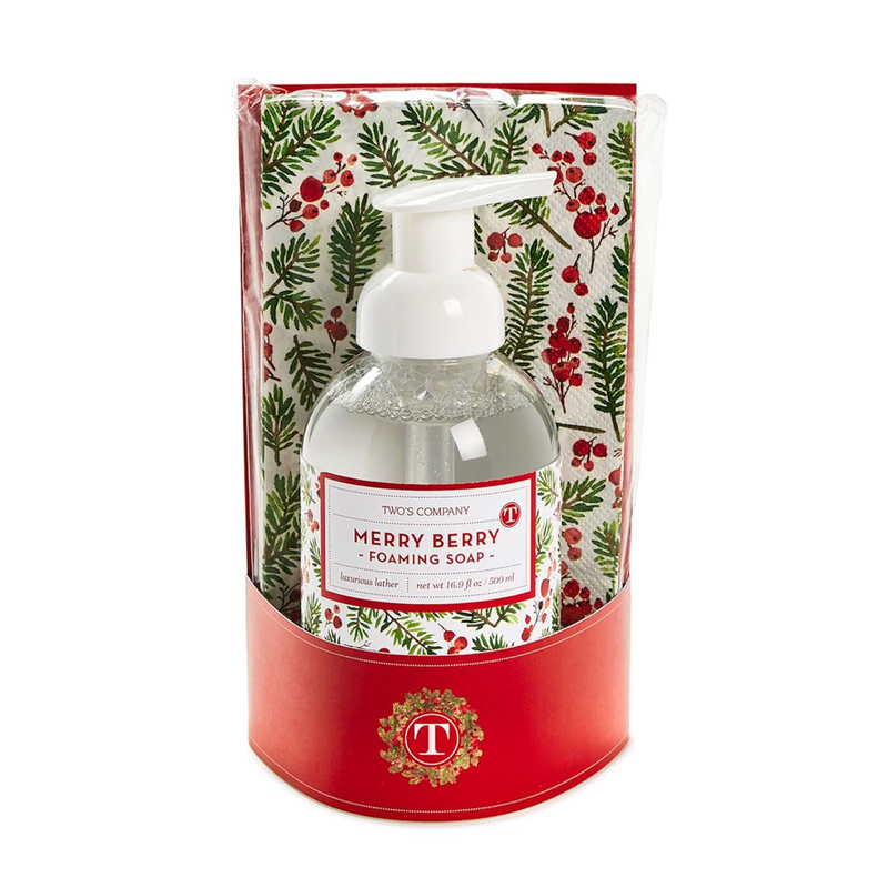 Merry Berry Soap w/ Guest Towel Set