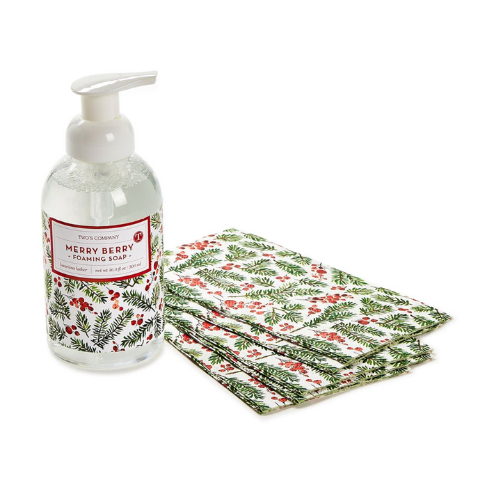 Merry Berry Soap w/ Guest Towel Set