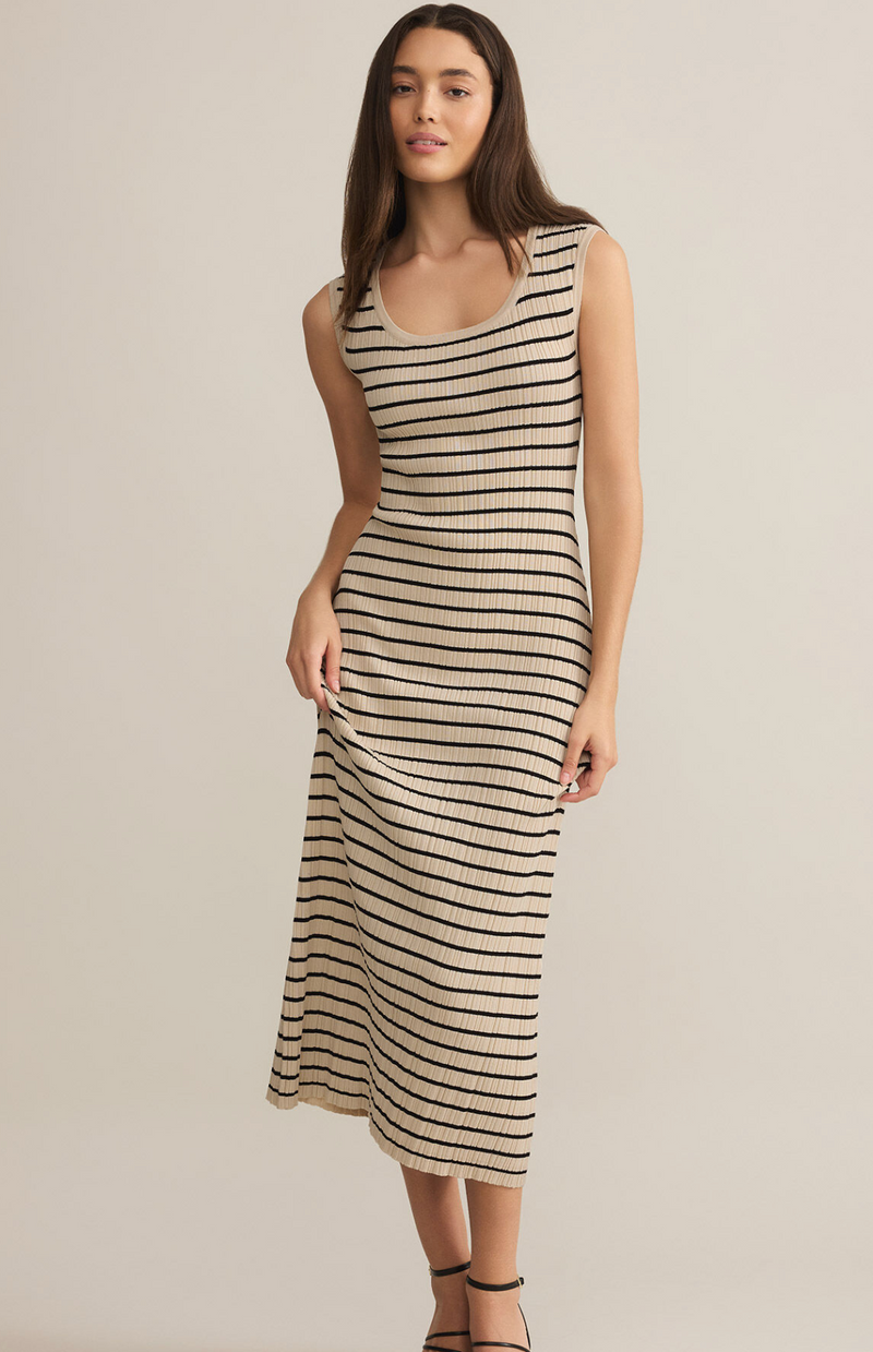 Gisele Stripe Midi Dress