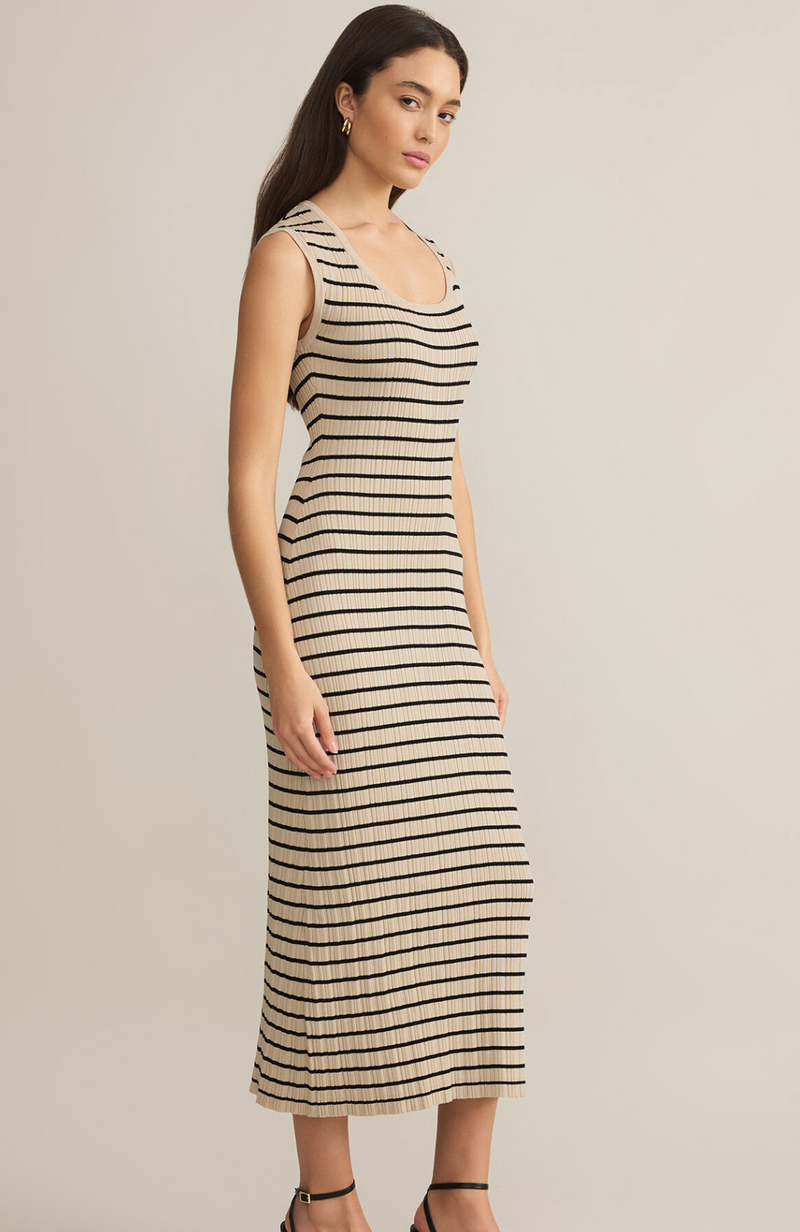 Gisele Stripe Midi Dress