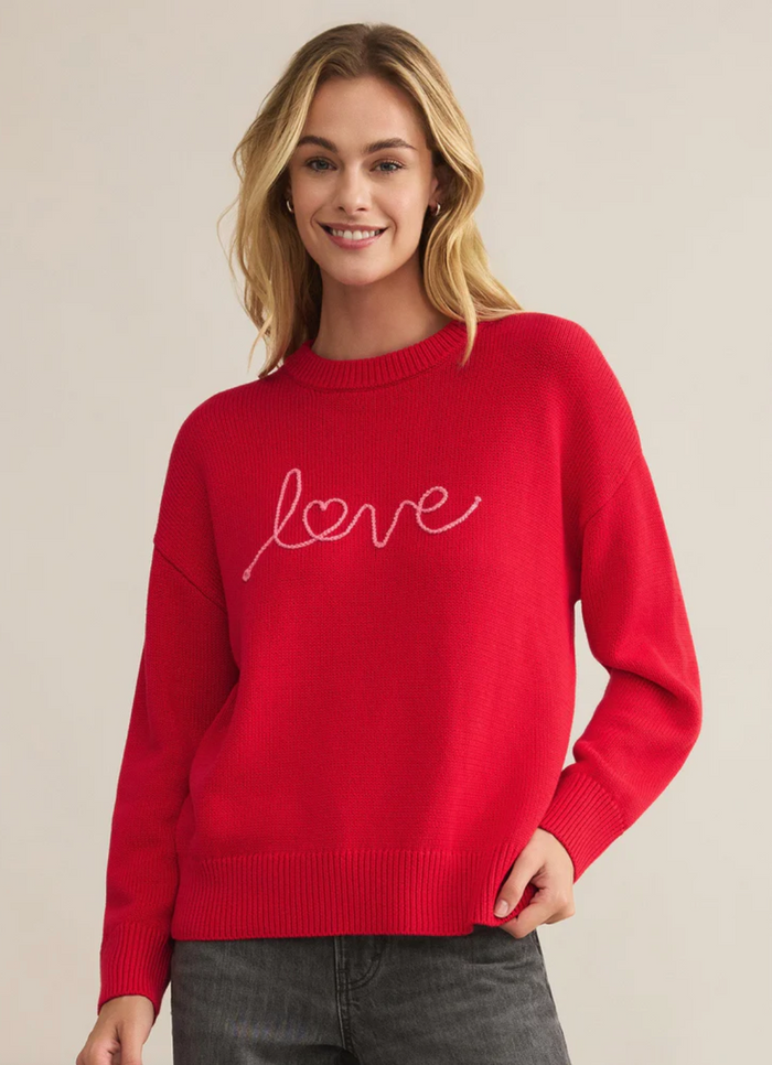 Love Notes Boyfriend Sweater