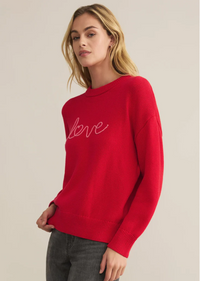 Love Notes Boyfriend Sweater