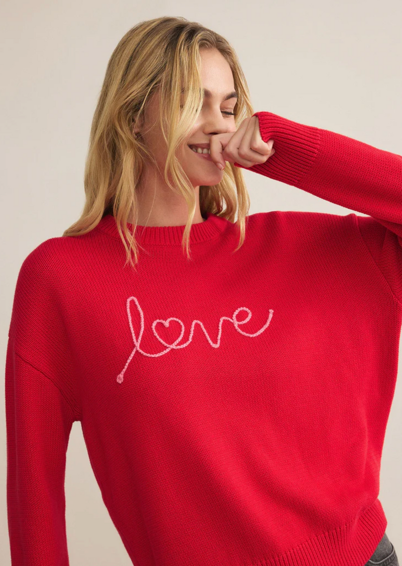 Love Notes Boyfriend Sweater