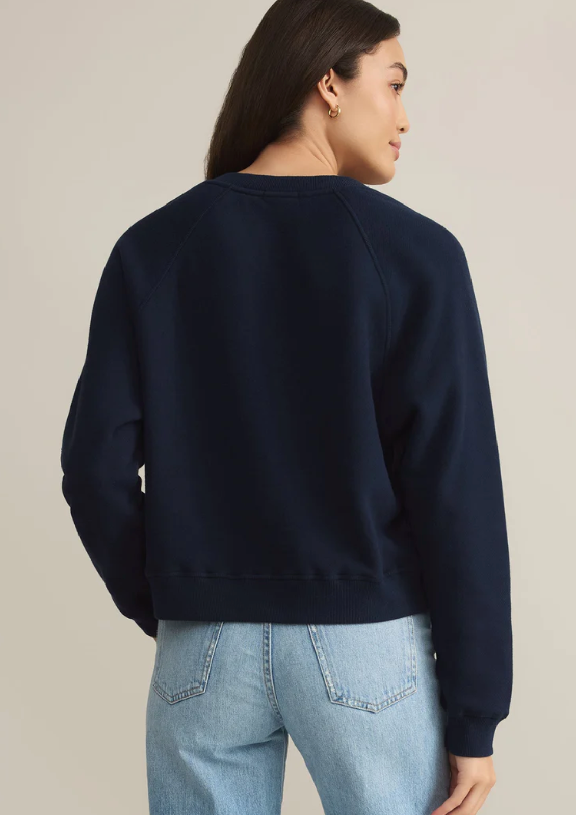 Avenue V-Neck Fleece Sweatshirt