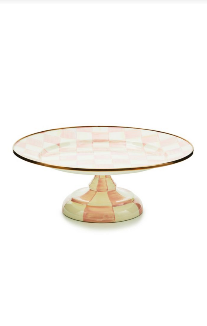 Rosy Check Small Pedestal Platter