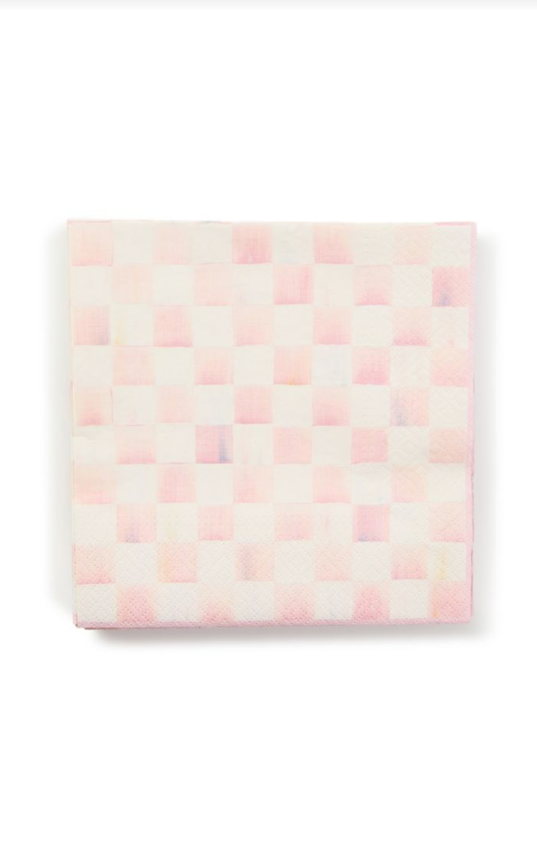 Rosy Check Luncheon Paper Napkins