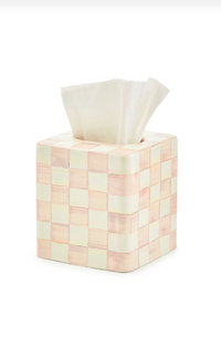 Rosy Check Boutique Tissue Box Cover