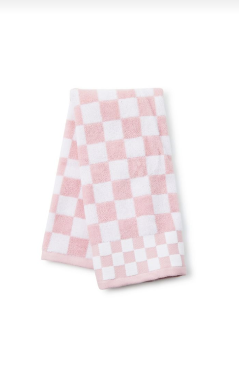 Rosy Check Hand Towel