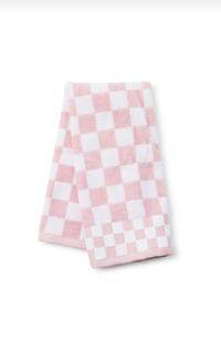 Rosy Check Hand Towel