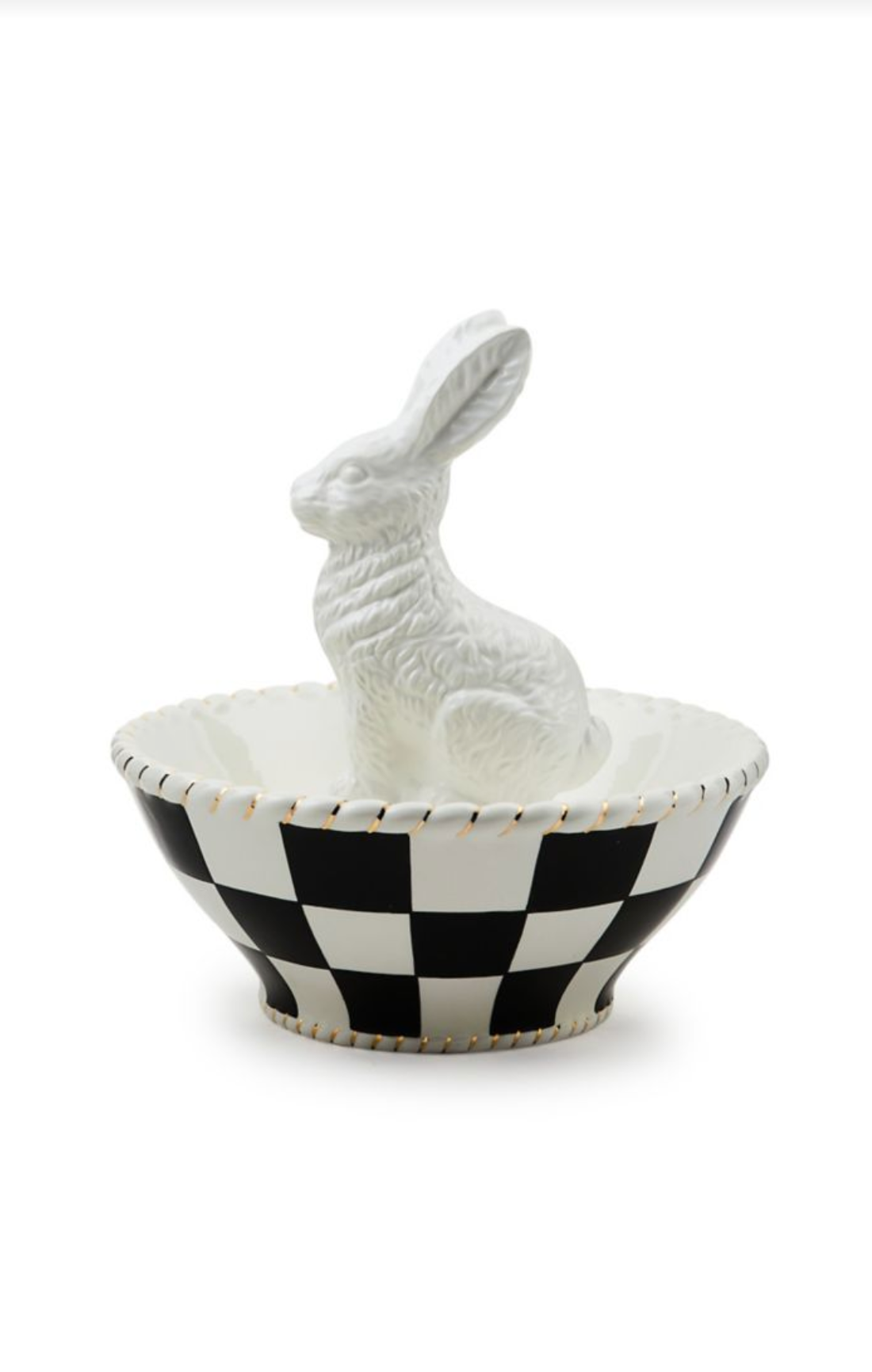 White Rabbit Ceramic Candy Dish