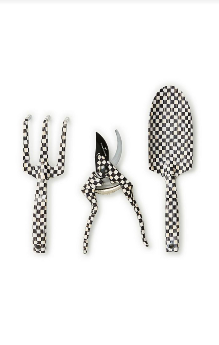 Courtly Check Gardening Tools, Set of 3